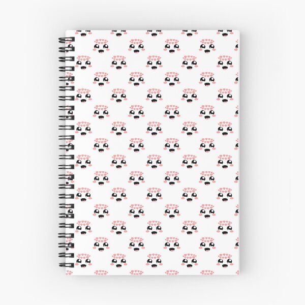 Item preview, Cute kawaii blushing in love smiling face pattern designed and sold by BlushyPrint.