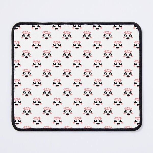 Item preview, Cute kawaii in love smiling face pattern designed and sold by BlushyPrint.