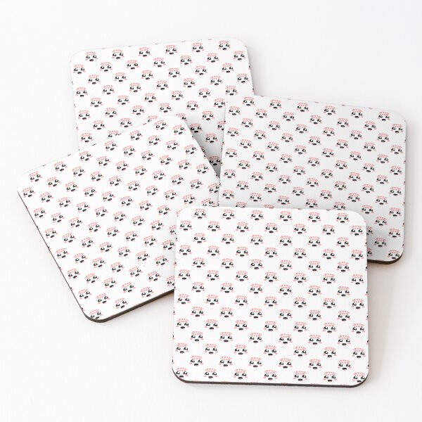 Item preview, Cute kawaii in love smiling face pattern designed and sold by BlushyPrint.