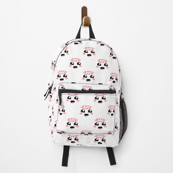 Item preview, Cute kawaii in love smiling face pattern designed and sold by BlushyPrint.