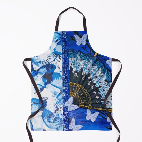 Item preview, Butterflies and Fan in Blue Hues designed and sold by CyndiEpps.