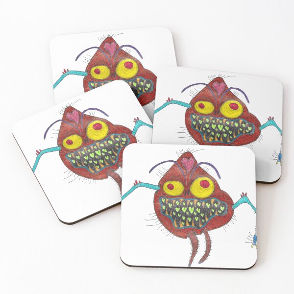 Item preview, mouth full of green hearts designed and sold by drawinghurts.