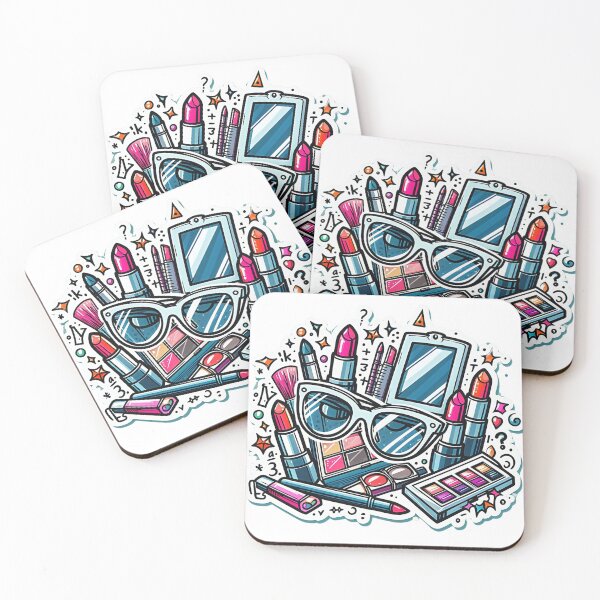 Item preview, Girly Makeup Aesthetic Sticker designed and sold by Funkystreet.
