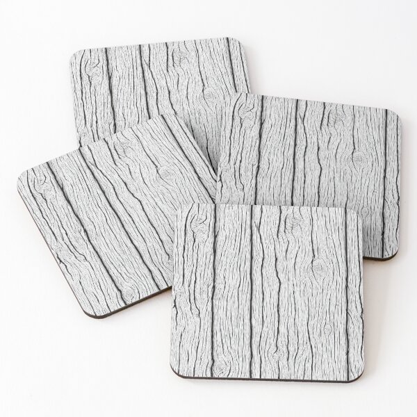 Item preview, Black White Wood Grain Texture Pattern Design designed and sold by NicolasGlowArt.