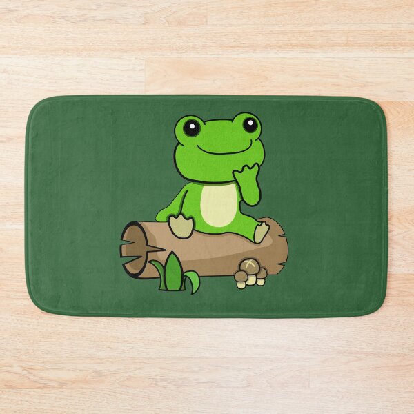 Artikelvorschau, Frosch auf einem Baumstamm entworfen und verkauft von Lowfidesigns.