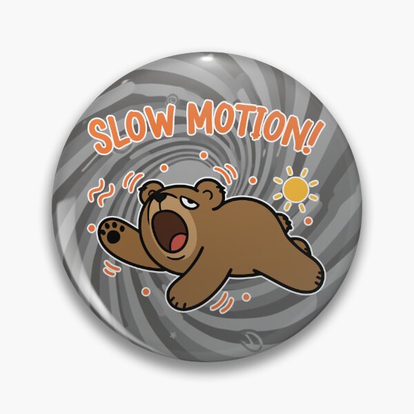 Item preview, Slow Motion! Lazy Brown Bear Cartoon designed and sold by Taridesign.