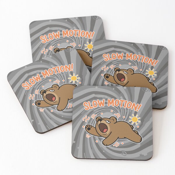 Item preview, Slow Motion! Lazy Brown Bear Cartoon designed and sold by Taridesign.