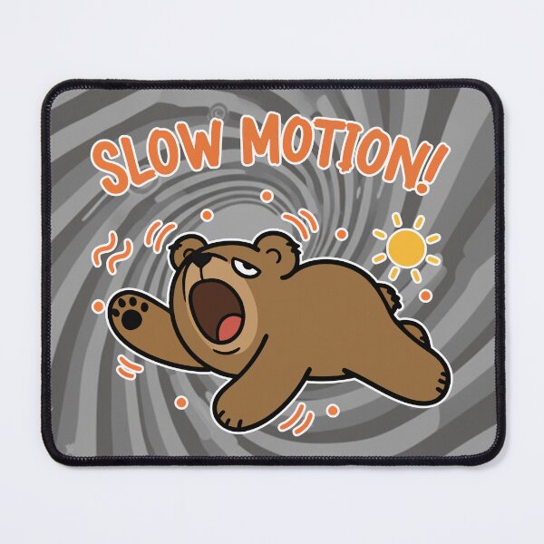 Item preview, Slow Motion! Lazy Brown Bear Cartoon designed and sold by Taridesign.