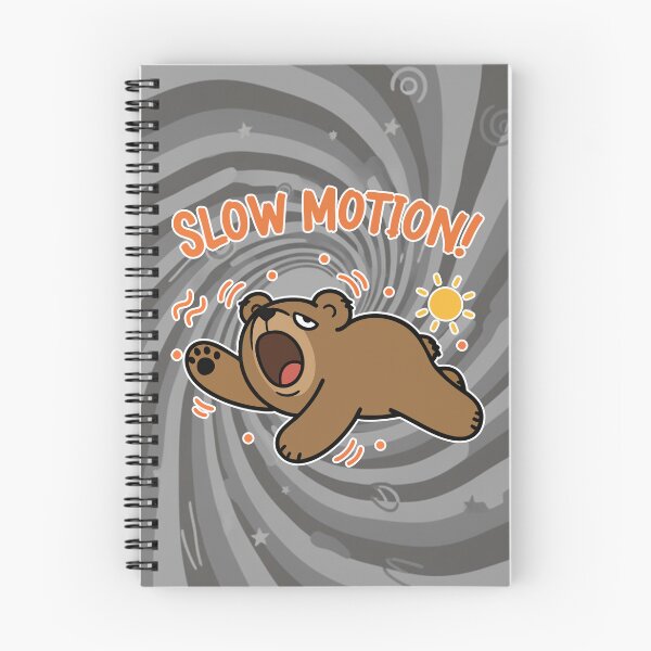 Item preview, Slow Motion! Lazy Brown Bear Cartoon designed and sold by Taridesign.