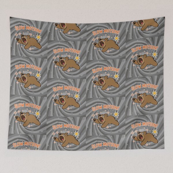 Item preview, Slow Motion! Lazy Brown Bear Cartoon designed and sold by Taridesign.