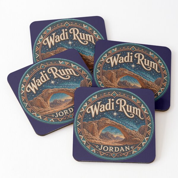 Item preview, Wadi Rum, Jordan – Rock arches, desert landscape & starry sky designed and sold by Girih.