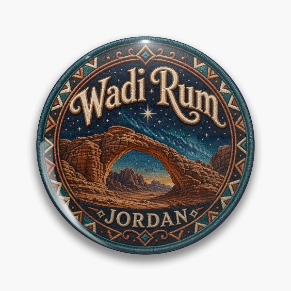 Item preview, Wadi Rum, Jordan – Rock arches, desert landscape & starry sky designed and sold by Girih.