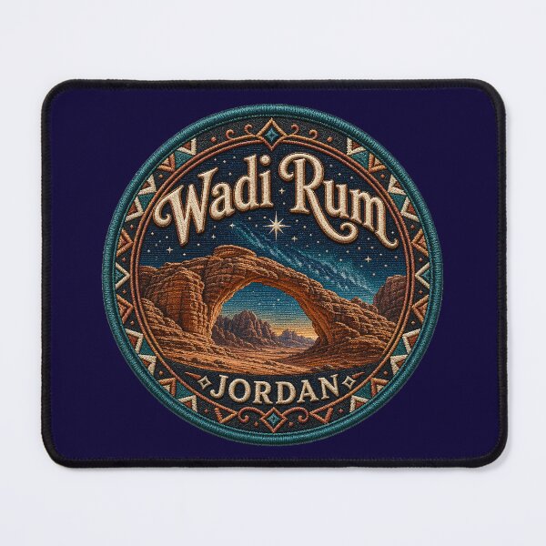 Item preview, Wadi Rum, Jordan – Rock arches, desert landscape & starry sky designed and sold by Girih.