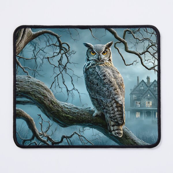 Item preview, Mysterious Owl on a Haunted Tree at Twilight designed and sold by Artessie.