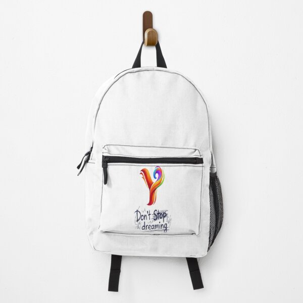 Item preview, Inspirational Fiery Letter Y Logo: "Don't Stop Dreaming" Vibrant Typography Art designed and sold by KalamAura.