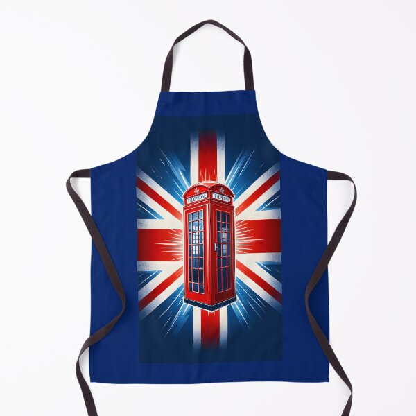 Item preview, Vintage Red London Telephone Box with Union Jack Flag designed and sold by Sybille-Yates.