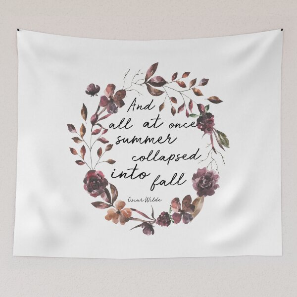 Item preview, Autumn Season Oscar Wilde Quote designed and sold by aleigh93.