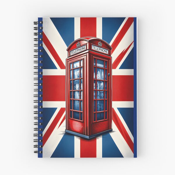 Item preview, Vintage Red London Telephone Box with Union Jack Flag designed and sold by Sybille-Yates.