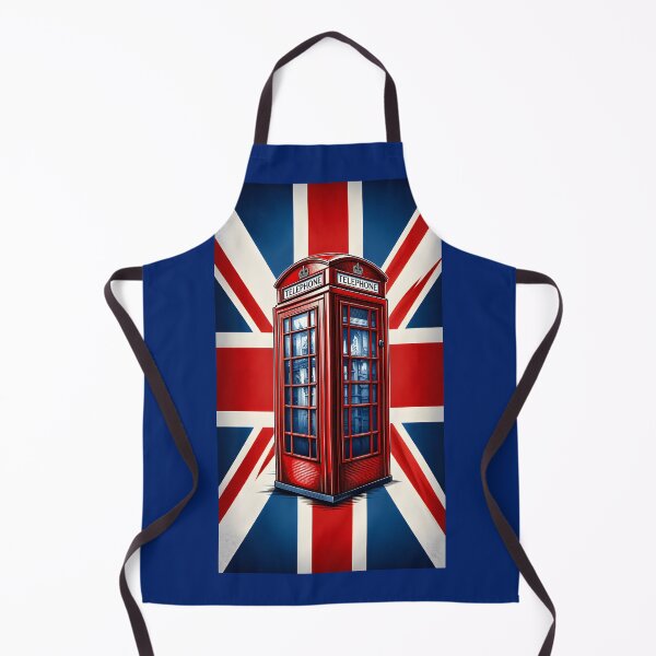 Item preview, Vintage Red London Telephone Box with Union Jack Flag designed and sold by Sybille-Yates.
