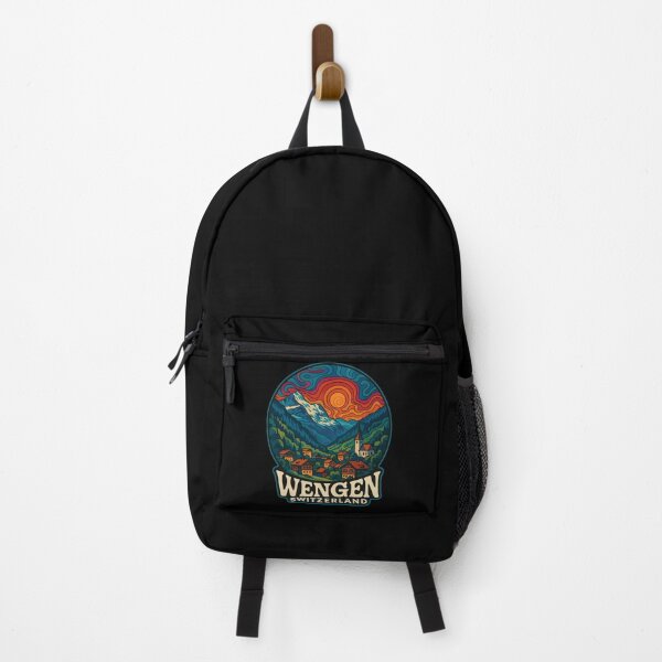 Item preview, Wengen Switzerland Trippy Travel designed and sold by TomFrontierArt.