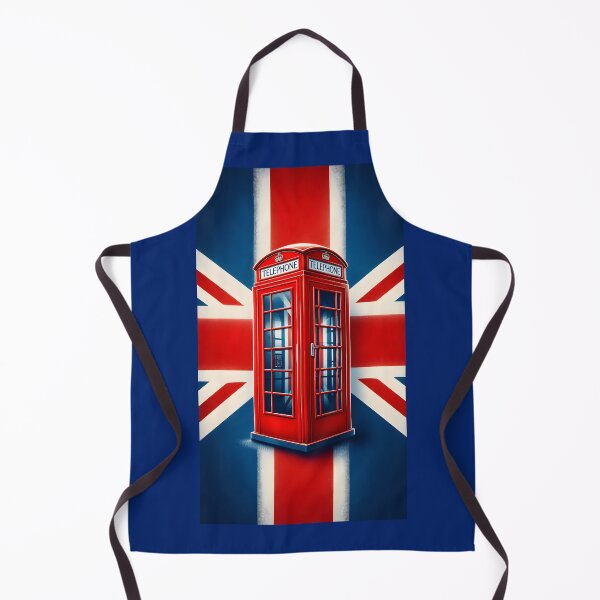 Item preview, Vintage Red London Telephone Box with Union Jack Flag designed and sold by Sybille-Yates.