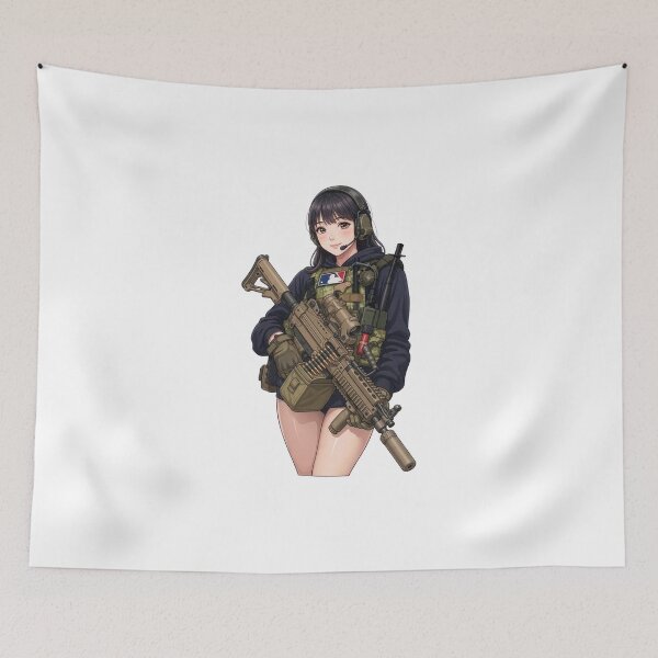 Item preview, Machine Gun Girl designed and sold by RAWLIFEGRAPHIC.