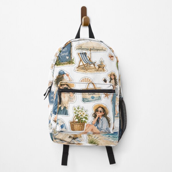 Item preview, Sea Breeze Wanderlust Sticker Collection – Coastal Walks & Sunny Beach Escape Aesthetic Sticker Sheet designed and sold by BlareBlare.