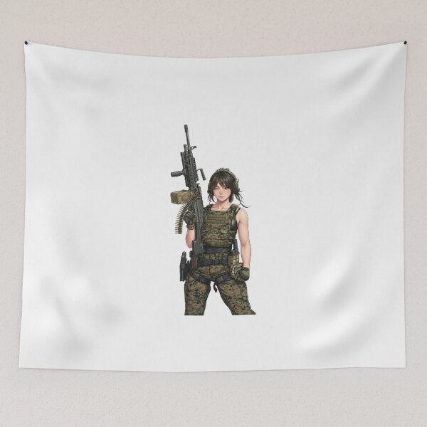 Item preview, Machine Gun Girl designed and sold by RAWLIFEGRAPHIC.