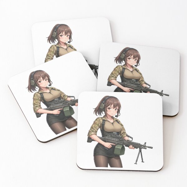 Item preview, Machine Gun Girl designed and sold by RAWLIFEGRAPHIC.