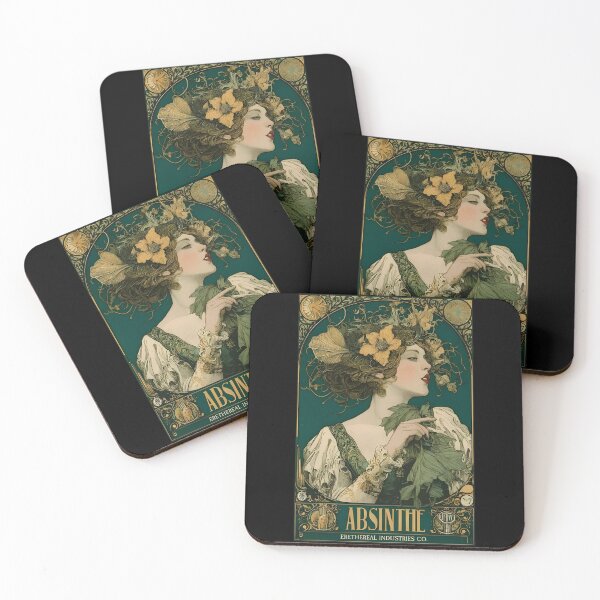 Item preview, fairy green goddess beauty drinking vintage designed and sold by chancecasper.