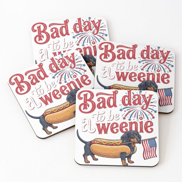 Item preview, Bad Day To Be A Weenie Funny 4th Of July Patriotic Dog designed and sold by VGAfanatic.