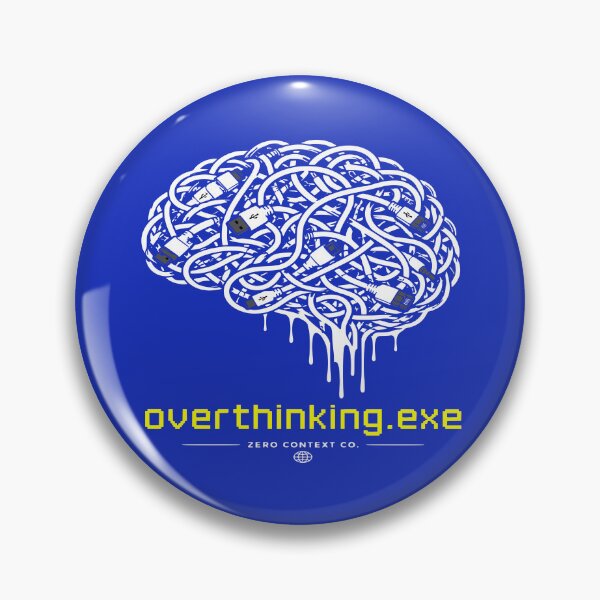 Artikelvorschau, Overthinking.exe – Glitch Brain Tech Design entworfen und verkauft von ZeroContextCo.
