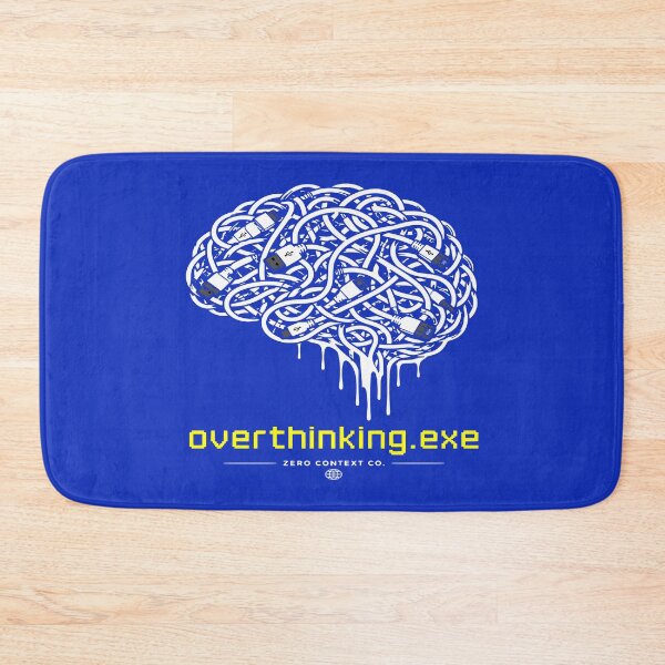Item preview, Overthinking.exe – Glitch Brain Tech Design designed and sold by ZeroContextCo.