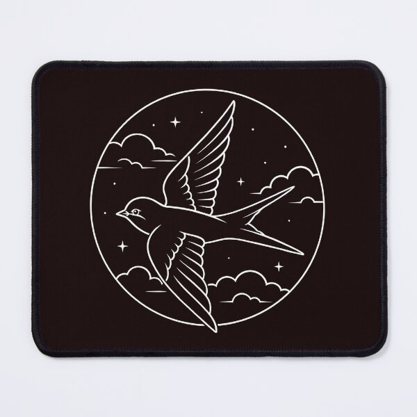 Item preview, Celestial Swallow Night Line Art designed and sold by ArtPer-design.