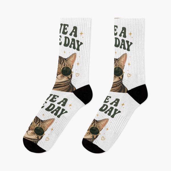Item preview, Have a Nice day cute cat graphic cat lovers  designed and sold by MyPassionWorld.