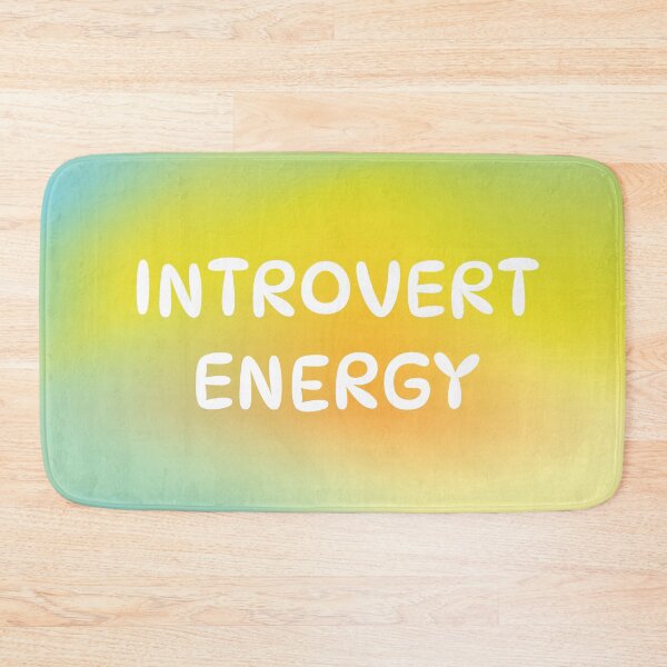 Item preview, Introvert Energy Colorful Typography Background designed and sold by aikdreams.