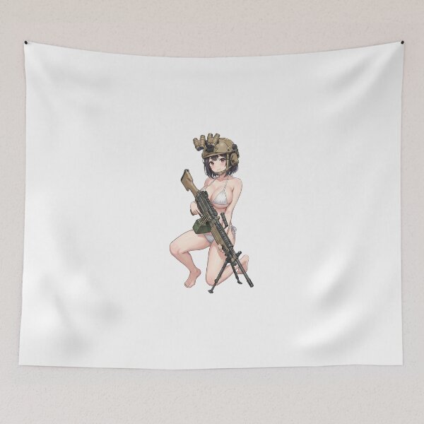 Item preview, Machine Gun Girl designed and sold by RAWLIFEGRAPHIC.