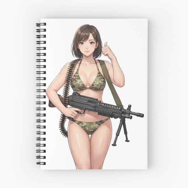 Item preview, Machine Gun Girl designed and sold by RAWLIFEGRAPHIC.