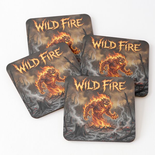 Item preview, Wild Fire – Flaming Forest Monster | Wildfire Dark Fantasy Art designed and sold by WordPlayStudio.