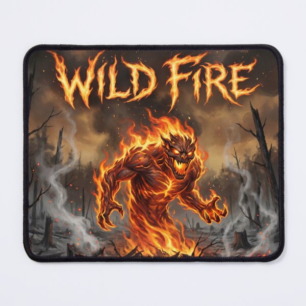Item preview, Wild Fire – Flaming Forest Monster | Wildfire Dark Fantasy Art designed and sold by WordPlayStudio.
