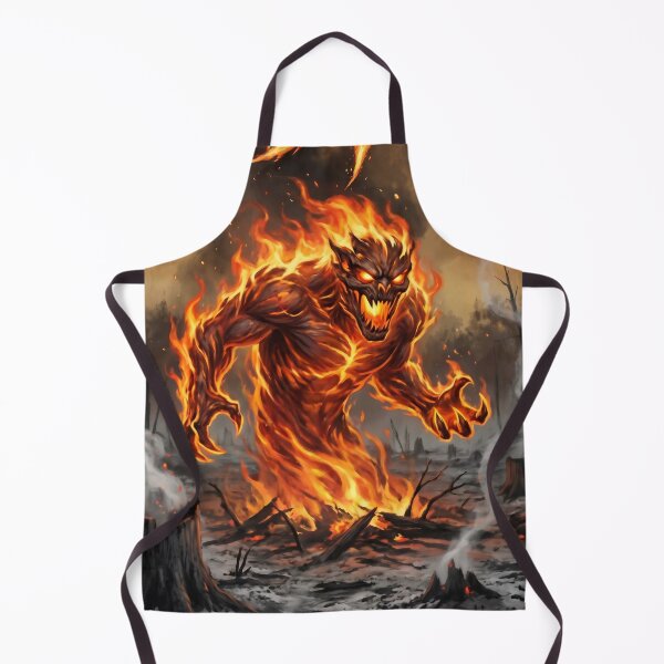 Item preview, Wild Fire – Flaming Forest Monster | Wildfire Dark Fantasy Art designed and sold by WordPlayStudio.