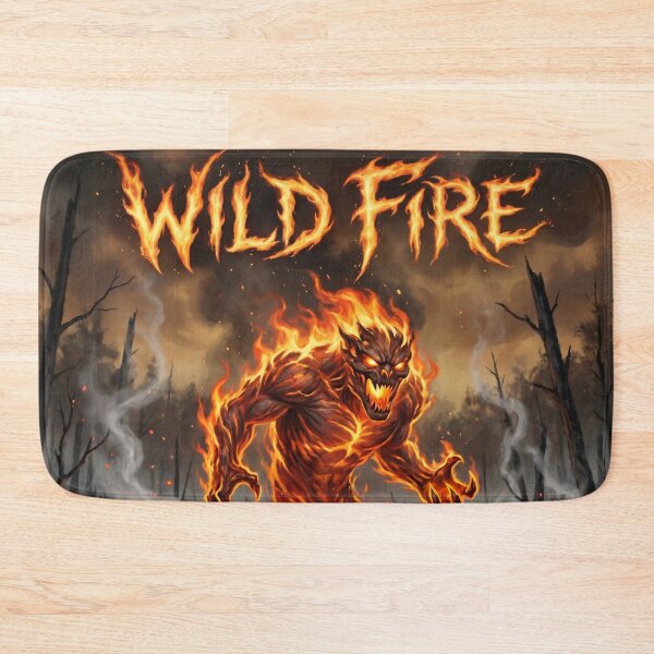 Item preview, Wild Fire – Flaming Forest Monster | Wildfire Dark Fantasy Art designed and sold by WordPlayStudio.