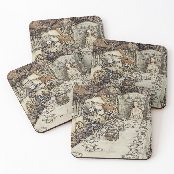 Item preview, Mad Tea Party - Arthur Rackham - Alice in Wonderland Vintage Tea Party Art for Fantasy Lovers designed and sold by RickE.