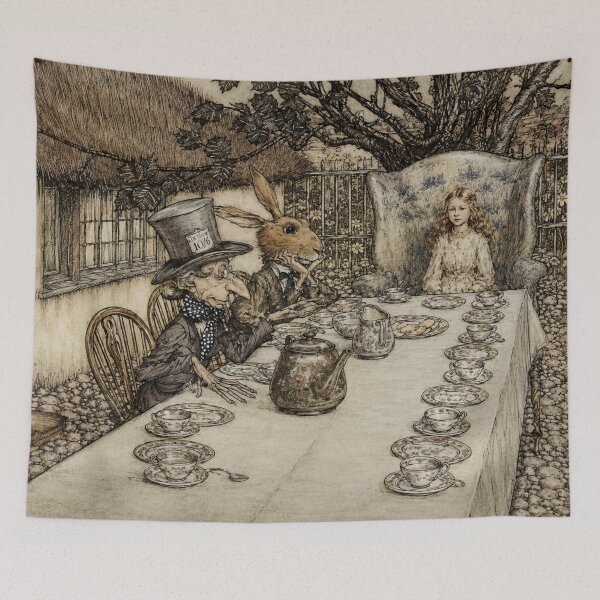 Item preview, Mad Tea Party - Arthur Rackham - Alice in Wonderland Vintage Tea Party Art for Fantasy Lovers designed and sold by RickE.
