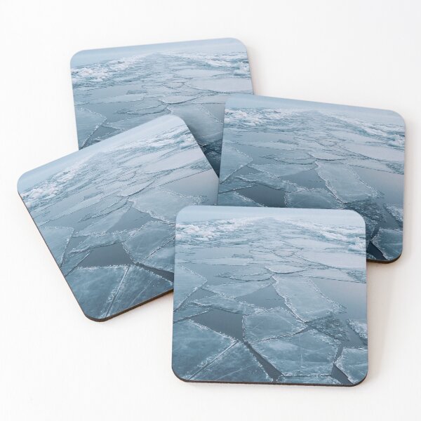 Item preview, Frozen Lake Ice Floes Aerial View designed and sold by Visual Foundry.