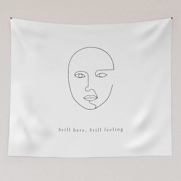 Item preview, Still Here Still Feeling - Minimalist Face Line Art designed and sold by Sarabiuse.