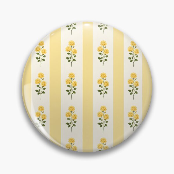 Item preview, Yellow rose stripe vintage cottagecore design  designed and sold by KLflorals.