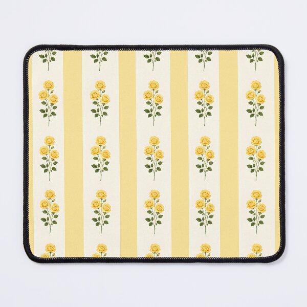 Item preview, Yellow rose stripe vintage cottagecore design designed and sold by KLflorals.