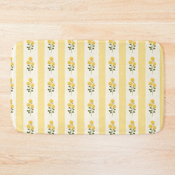 Item preview, Yellow rose stripe vintage cottagecore design  designed and sold by KLflorals.