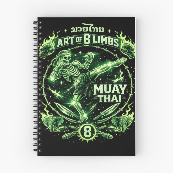 Item preview, Muay Thai Art of 8 Limbs Neon Skeleton Fighter designed and sold by redsharkuk.